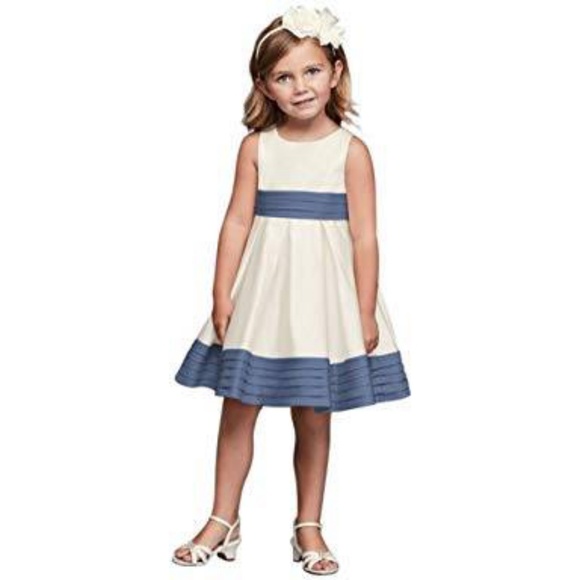 flower girl dresses steel blue